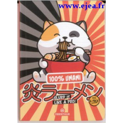 Carnet A6 Chat Ramen Oberthur