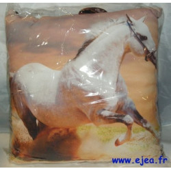 Coussin Cheval gris